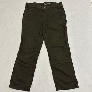 Carhartt  Double Front Work Pants Straight Leg Original Fit Black Women Size 14